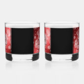 Elegante 80. Ruby Hochzeitstag Jahrestagsfeier Whiskyglas (Links)