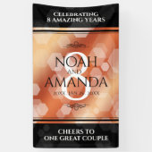 Elegante 8. Bronze Hochzeitstag Feier Banner (Vertikal)