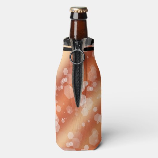 Elegante 8. Bronze Hochzeitstag Feier Flaschenkühler (Flasche Rückseite)