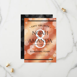 Elegante 8. Bronze Hochzeitstag Feier Save The Date