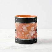 Elegante 8. Bronze Hochzeitstag Feier Tasse (Zentrum)