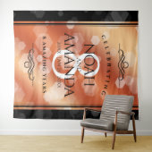 Elegante 8. Bronze Hochzeitstag Feier Wandteppich (Beispiel (Horizontal))