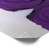 Elegante 8 Table Royal Lila Rose Seating Chart Poster (Ecke)