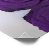 Elegante 8 Table Royal Lila Rose Seating Chart Poster (Ecke)