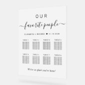 Elegante 8 Tafelhochzeiten Mattiert Acrylschild (Winkel)