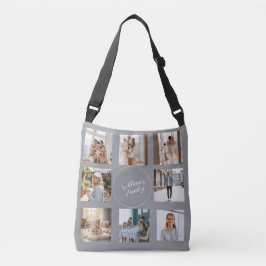 Elegante 8er Familienfoto personalisierte Umhänget Tragetaschen Mit Langen Trägern