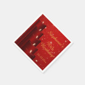 Elegante 90. Geburtstagskandale mit Sparkle Serviette (Ecke)