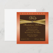 Elegante 90. Geburtstagsparty Einladungen (Vorne/Hinten)