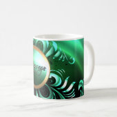 Elegante Abatract Art 2 Tasse (VorderseiteRechts)