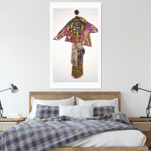 Elegante Abbildung mit Perlen Leinwanddruck (Insitu (Schlafzimmer))