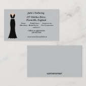 Elegante Abend Gown Business Card Visitenkarte (Vorne/Hinten)