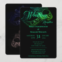 Elegante Abend Hochzeit Party Einladung
