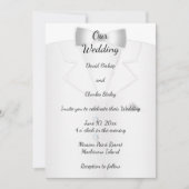 Elegante, aber einfache Einladung zur Hochzeit von (Vorderseite)