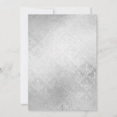 Elegante, aber einfache Einladung zur Hochzeit von (Rückseite)