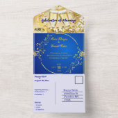 Elegante aber einfache Hochzeit All In One Einladung (Innen Boden)