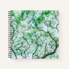 Elegante, aber sprichwörtliche Blätter und Zweige Notizblock