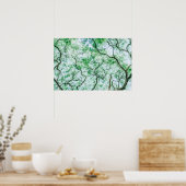 Elegante, aber sprichwörtliche Blätter und Zweige Poster (Küche)