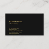 Elegante abgerundete Shape Geometric Gold Lines | Visitenkarte (Rückseite)