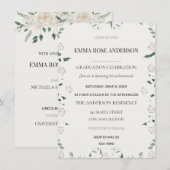 Elegante Abiturparty-Abschlussfeier-Einladungen Einladung (Vorne/Hinten)