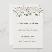 Elegante Abiturparty-Abschlussfeier-Einladungen Einladung (Rückseite)