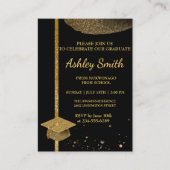 elegante Abschluss-Abschlusskarte Begleitkarte (Vorderseite)