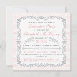 Elegante Abschluss-Einladungs-Mitteilung Einladung