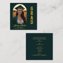 Elegante Abschluss-Einladungskarte
