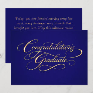 Elegante Abschluss Gratulations Design Feiertagskarte