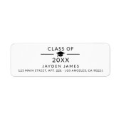 Elegante Abschluss-Klasse der Rücksendeadresse 202 (Vorne)