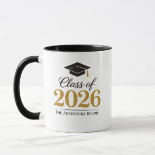 Elegante Abschluss-Tasse der Klasse 2026 Tasse