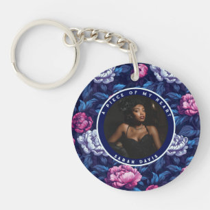 Elegante Abschlussgeschenke Florale Pfingstrosen Schlüsselanhänger