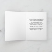 Elegante Abschlusskarte Karte (Innenseite)