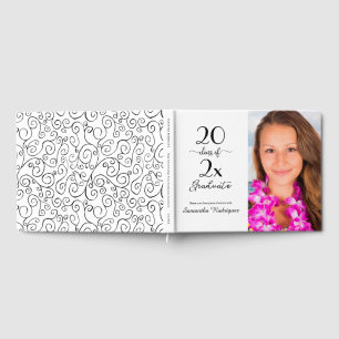 Elegante Abschlussklasse 2026 Foto Abitur Gästebuch