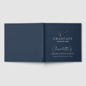 Elegante Abschlussmütze & Individueller Name Gästebuch (Voll)