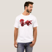 Elegante ABSTRACTE BLUMEN Tragbare Kunst T-Shirt (Vorne ganz)