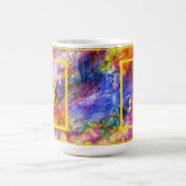 Elegante Abstrakt Art Monogram Kaffeetasse (Mittel)