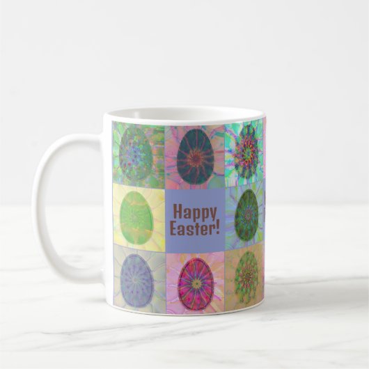 Elegante Abstrakt dekorative Eiersammlung Kaffeetasse (Links)