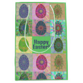 Elegante Abstrakt dekorative Eiersammlung Mittlere Geschenktüte (Vorderseite)