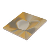 Elegante Abstrakt-gelbe Weißkehlecke Fliese (Seite)