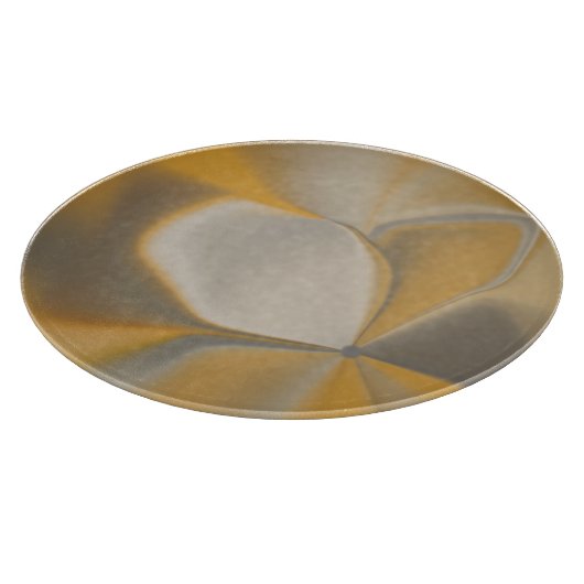 Elegante Abstrakt-gelbe Weißkehlecke Schneidebrett (Ecke)