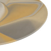 Elegante Abstrakt-gelbe Weißkehlecke Schneidebrett (Ecke)