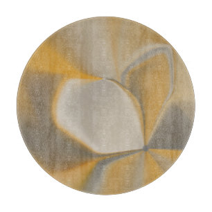 Elegante Abstrakt-gelbe Weißkehlecke Schneidebrett