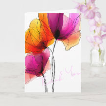 Elegante abstrakte Aquarell-Blumen individuell