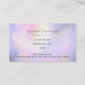 Elegante Abstrakte Aquarellbilder Visitenkarte (Rückseite)