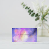 Elegante Abstrakte Aquarellbilder Visitenkarte (Stehend Vorderseite)