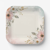 Elegante Abstrakte Art Decorative Plate Pappteller (Vorderseite)