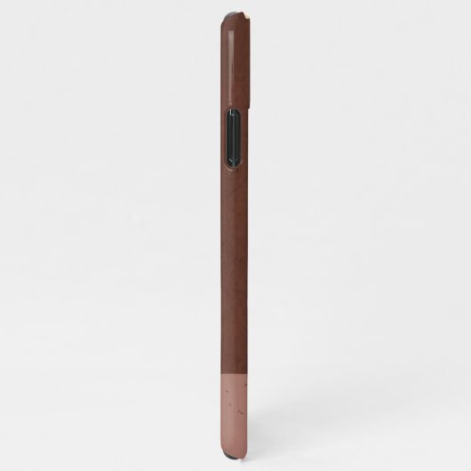 Elegante Abstrakte, blassgoldene Marmorplatte Agat iPhone Hülle (Rechte Seite)