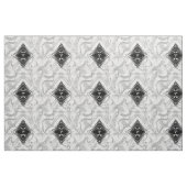 Elegante abstrakte Blume aus Weiß/Silber Stoff (Fat Quarter (45,7 x 55,9 cm))