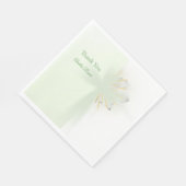 Elegante abstrakte Blumenserie Serviette (Ecke)