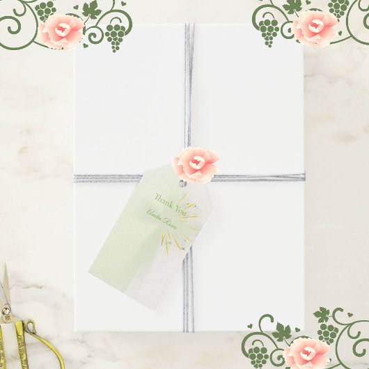 Elegante abstrakte Blütentipps Geschenkanhänger